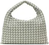 Bottega Veneta Green & Gray Small Hop Bag In 1549 Agate G Gl./a