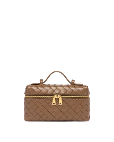 Bottega Veneta Green Bang Bang Vanity Case In Nude