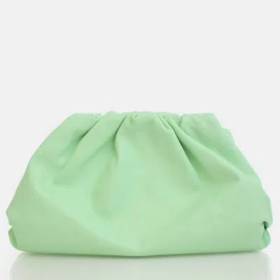 Pre-owned Bottega Veneta Green Calfskin The Pouch