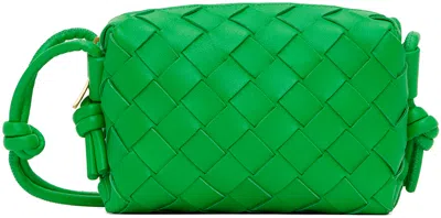 Bottega Veneta Green Candy Loop Bag In 3722 Parakeet Gold