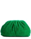 Bottega Veneta Green Canvas The Terry Pouch (authentic )