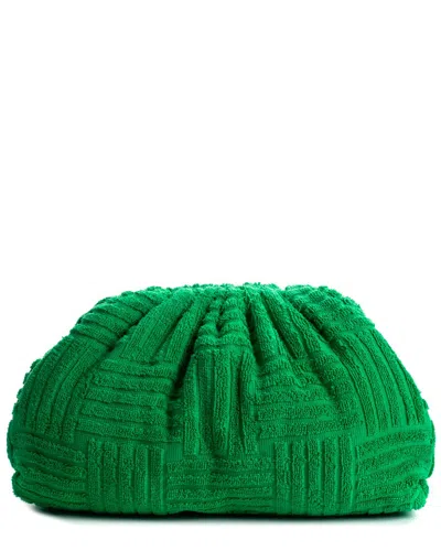 Bottega Veneta Green Canvas The Terry Pouch (authentic )