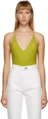 Bottega Veneta Open-back Sleeveless Bodysuit In 7275 Kiwi