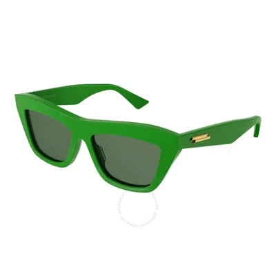 Bottega Veneta Green Cat Eye Unisex Sunglasses Bv1121s 005 55
