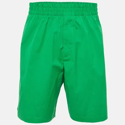 Pre-owned Bottega Veneta Green Cotton Bermuda Shorts M