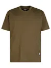 Bottega Veneta Green Crewneck T-shirt With Mushroom Embroidery On The Front In Cotton Man In Green