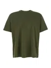 Bottega Veneta Green Crewneck T-shirt With Embroidered Fish In Cotton Man In Multicolor