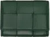 Bottega Veneta Green Envelope Coin Pouch In 3035 Raintree Gold