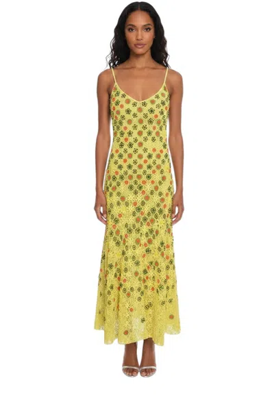 Bottega Veneta Green Floral V Neck Maxi Dress In Burgundy