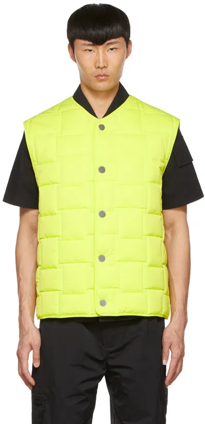 Bottega Veneta Men Lemon Padded Vest, S Luxury Jackets For Men Darveys In Green