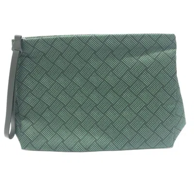 Pre-owned Bottega Veneta Green Intrecciato Clutch Bag Pouch ()