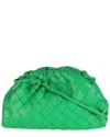Bottega Veneta Green Intrecciato Leather The Mini Pouch (authentic Pre-loved) In Green