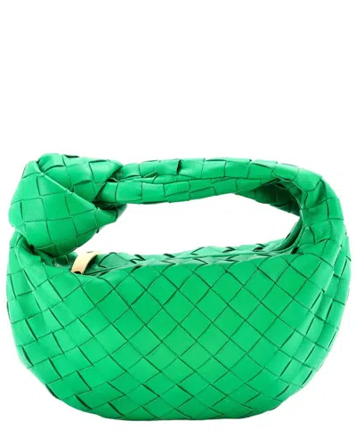 Bottega Veneta Green Intrecciato Nappa Jodie Hobo Mini (authentic Pre-loved)