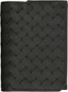 Bottega Veneta Green Intrecciato Piccolo Flap Card Holder