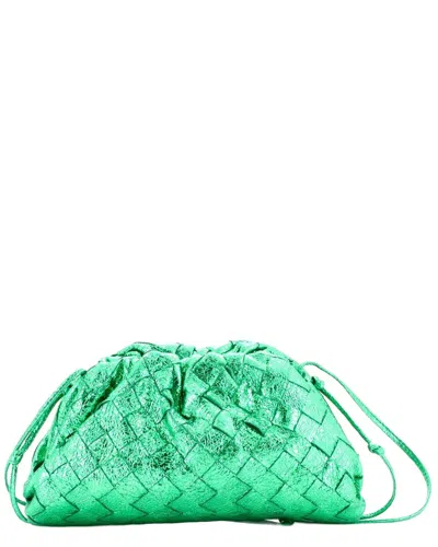Bottega Veneta Green Intrecciato Sheep Leather The Pouch Mini (authentic Pre-  Loved)