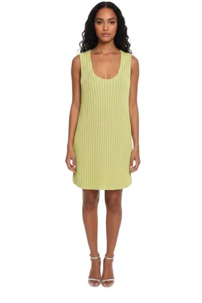 Bottega Veneta Green Knitted Scoop Neck Dress