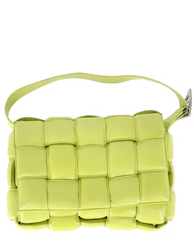 Bottega Veneta Green Lambskin Leather Padded Cassette Shoulder Bag (authentic  Pre-loved) In Yellow
