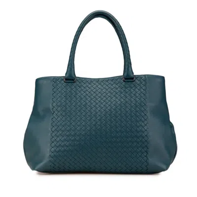 Pre-owned Bottega Veneta Green Leather Handbag Tote Bag ()