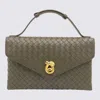 Bottega Veneta Women Knot Lock Cypress Coloured Bag In Green