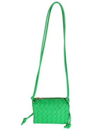 Bottega Veneta Green Leather Mini Loop (authentic Pre-loved)