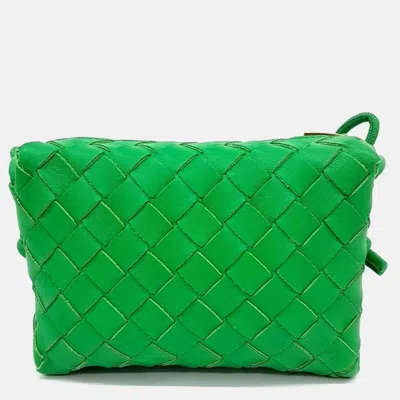 Pre-owned Bottega Veneta Green Leather Mini Loop Camera Bag