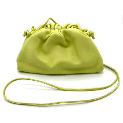 Pre-owned Bottega Veneta Green Leather Pochette Pouch Shoulder Bag ()