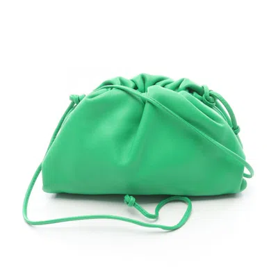 Pre-owned Bottega Veneta Green Leather Pouch Shoulder Bag ()