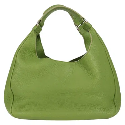 Pre-owned Bottega Veneta Green Leather Shoulder Bag ()