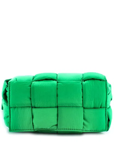 Bottega Veneta Green Maxi Intrecciato Nylon Cassette Crossbody (authentic Pre-  Loved)