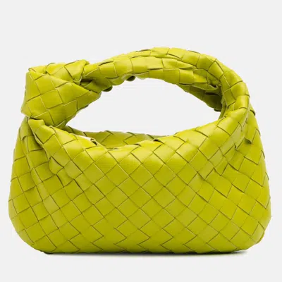 Pre-owned Bottega Veneta Green Mini Nappa Intrecciato Jodie