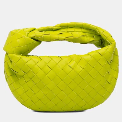 Pre-owned Bottega Veneta Green Mini Nappa Intrecciato Jodie