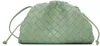 Bottega Veneta Green Mini Pouch Clutch In 3403 New Sauge Gold