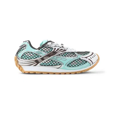 Bottega Veneta Orbit Technical Mesh Sneakers In A Bicolor Design In Animal Print