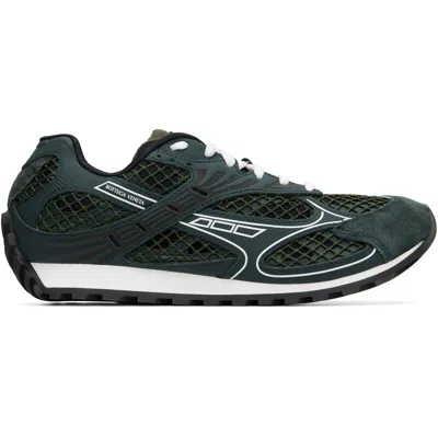 Bottega Veneta Leather Orbit Low-top Sneakers In Green