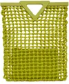Bottega Veneta Green Point Top Handle Bag In 3516 Kiwi Kiwi Gomma