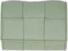 Bottega Veneta Green Small Envelope Card Case In 3403 New Sauge Gold