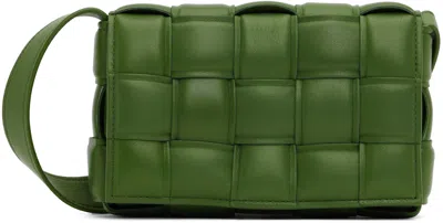 Bottega Veneta Green Small Padded Cassette Bag In 3141 Avocado Gold