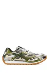 Bottega Veneta Green Sneakers With Unique Mesh Pattern And Durable Sole