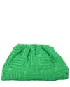 Bottega Veneta Green Sponge Fabric Teen Pouch (authentic Pre-loved)
