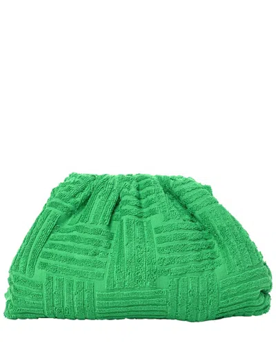 Bottega Veneta Green Sponge Fabric Teen Pouch (authentic Pre-loved)