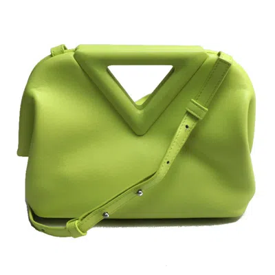Pre-owned Bottega Veneta Green Yellow Leather Shoulder Bag () In Green, Yellow