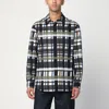 Bottega Veneta Checked Collar Shirt Long Sleeves In Gray