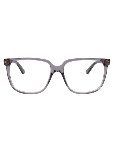 Bottega Veneta Bv1315o Glasses In Grey-grey-transparent
