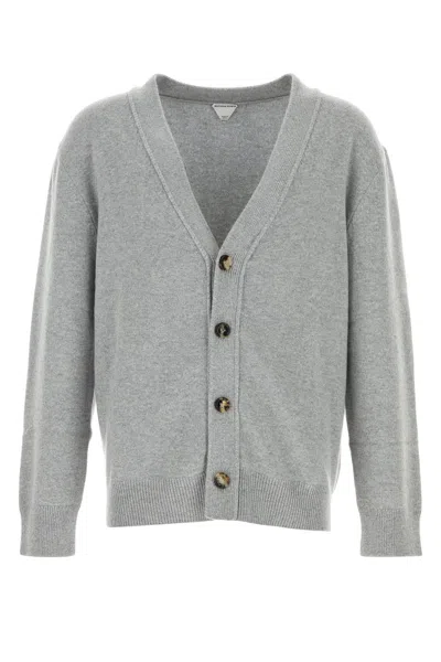 BOTTEGA VENETA GREY CASHMERE CARDIGAN