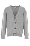 Bottega Veneta Grey Cashmere Cardigan In Lightgreymelange