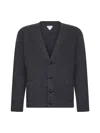 Bottega Veneta Cardigan In Lana In Gray