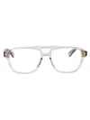 Bottega Veneta Grey Grey Transparent Acetate Glasses In Brown