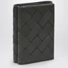 Bottega Veneta Grey Intrecciato Wallet In Grey