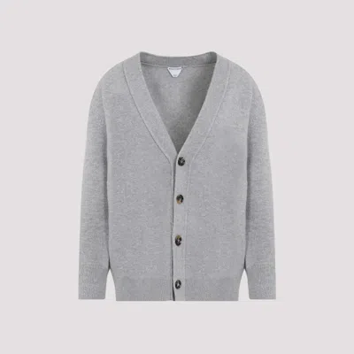 Bottega Veneta Grey Light Cashmere Cardigan