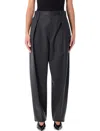 Bottega Veneta Tailored High Waist Trousers In Black